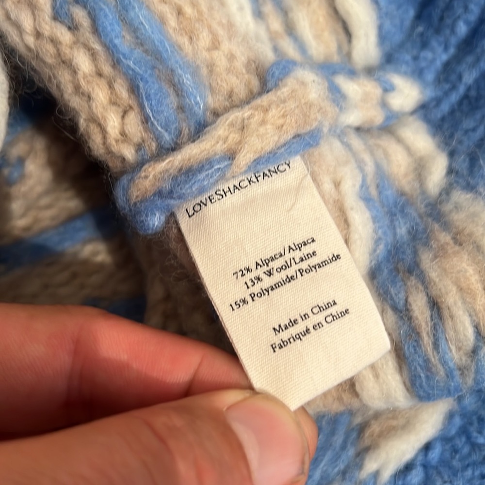 LoveShackFancy Rosie Alpaca Sweater, size Small - Picture 9 of 14